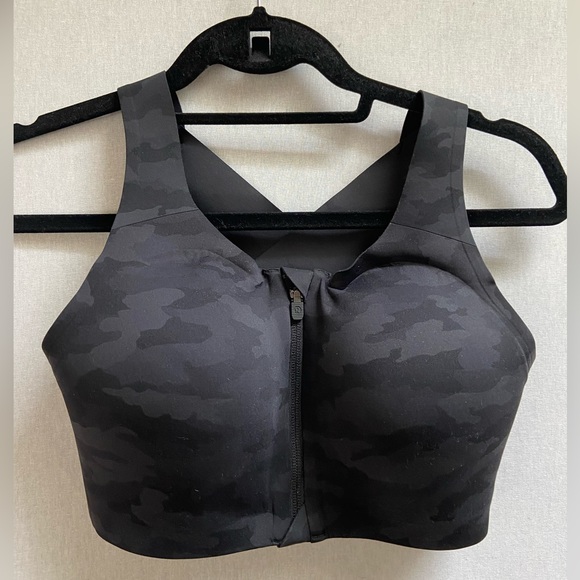 lululemon athletica Other - Lululemon Enlite Bra *Zip Front Incognito Camo Multi Grey 34DD